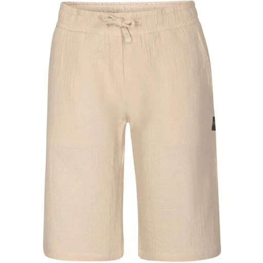 NAX INEBO Dětské bavlněné kraťasy, béžová, velikost 128-134