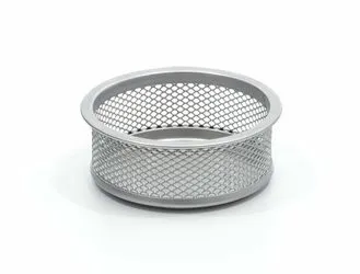 Drátěný kalíšek na sponky malý stříbrný