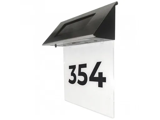 Svítidlo solární MagicHome SL2212498X s číslem domu - rozbaleno - poškozený obal