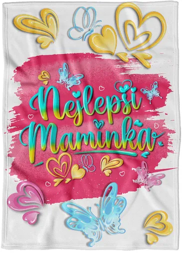 Deka Nejlepší maminka – blop (Podšití beránkem: NE)