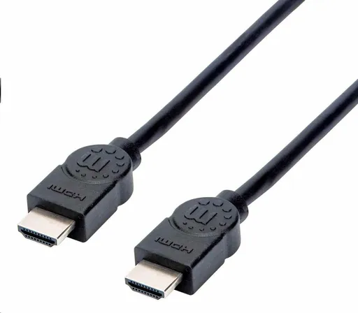 Manhattan HDMI kabel, ARC, 3D, 4K@30Hz, Shielded, 1.5m, černá
