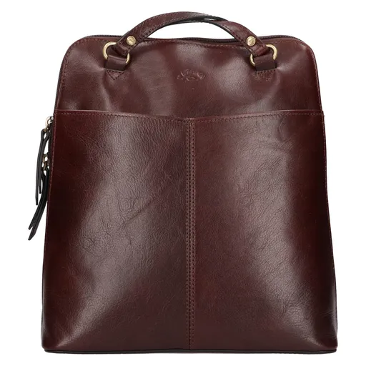 Dámská kožená batůžko kabelka Katana Moana - hnědá