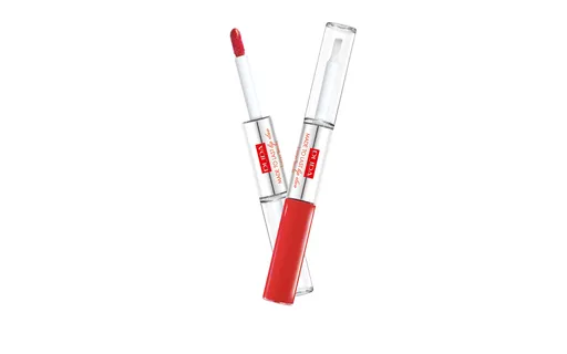 PUPA Milano Dlouhotrvající tekutá rtěnka Made To Last Lip Duo (Liquid Lip Colour) 2 x 4 ml 001 Hot Coral