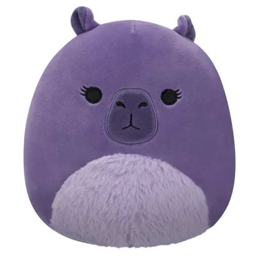 SQUISHMALLOWS Fialová kapybara  - Debra, 13 cm
