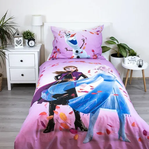 Jerry Fabrics Bavlněné povlečení Frozen"Magical time", 140 x 200 cm, 70 x 90 cm, 140 x 200 cm, 70 x 90 cm