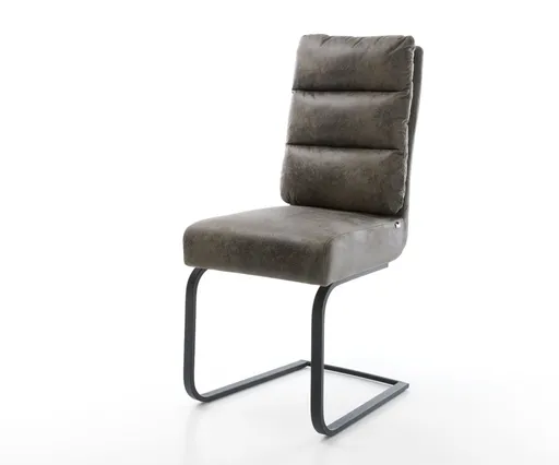 Jídelní židle Pela-Flex šedá vintage konzolová podnož plochá