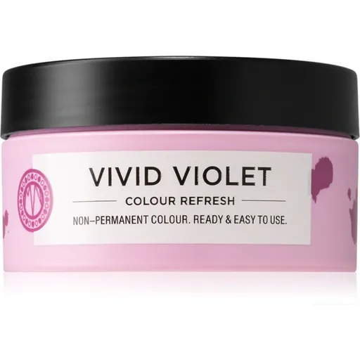 Maria Nila Colour Refresh Vivid Violet jemná vyživující maska bez permanentních barevných pigmentů výdrž 4 – 10 umytí 0.22 100 ml
