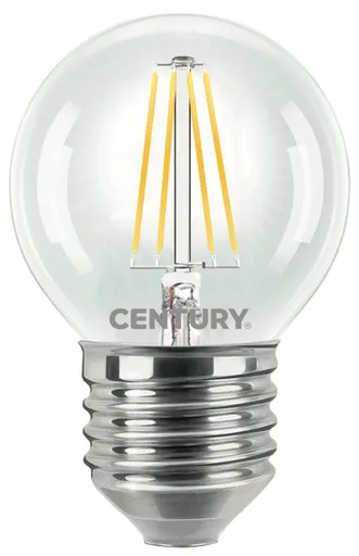 CENTURY LED FILAMENT MINI GLOBE ČIRÁ 4W E27 2700K 470Lm 360d 45x76mm IP20 CEN INH1G-042727