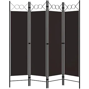 Shumee 4dílný skládací hnědý 160×180 cm, 320703 (320703)