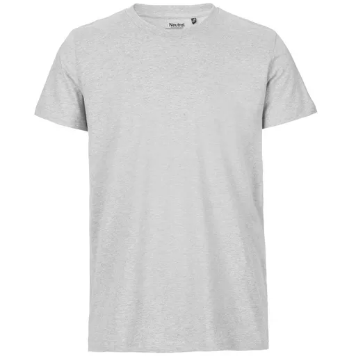Neutral Pánské tričko Fit z organické Fairtrade bavlny - Popelavá | 3XL