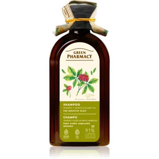 Green Pharmacy Ginseng Shampoo šampon pro citlivou a podrážděnou pokožku hlavy 350 ml