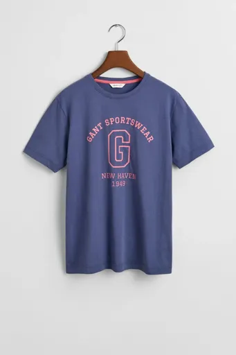 TRIČKO GANT  SPORTSWEAR ARCH T-SHIRT DUSTY NAVY