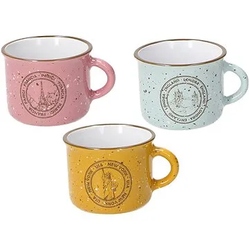 Tognana Sada šálků na kávu s podšálky 6 ks 100 ml TRAVEL GI-RSA-AZ (DL11510M119)