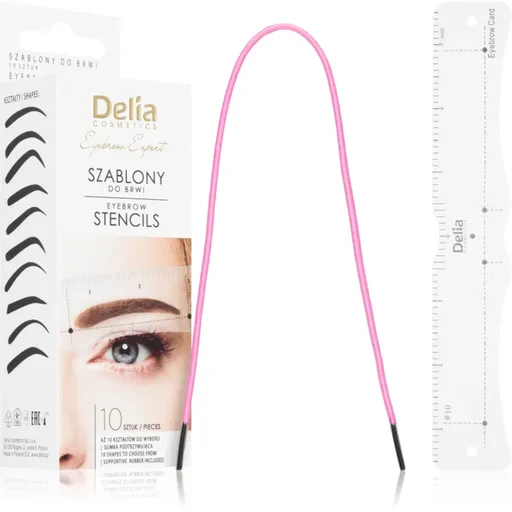 Delia Cosmetics Eyebrow Expert Eyebrow Stencils šablony na obočí 1 ks