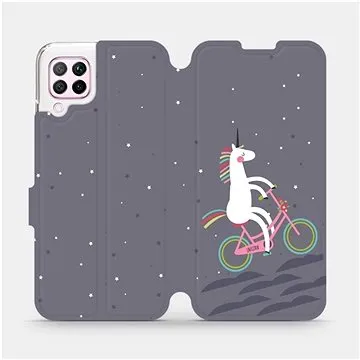 Flipové pouzdro na mobil Huawei P40 Lite - V024P Jednorožec na kole (5903516138418)