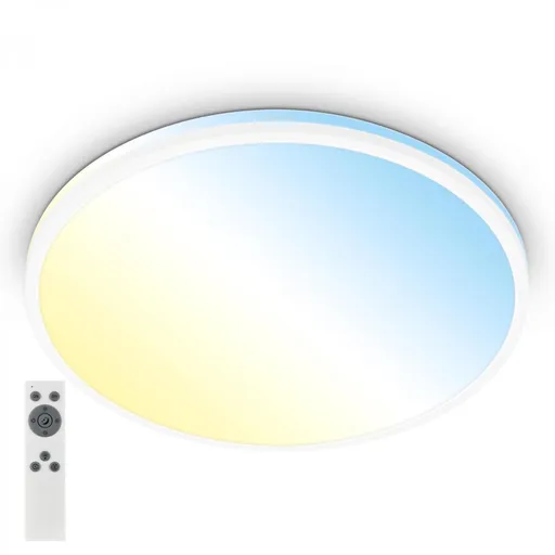 BRILONER Pulup LED stropní svítidlo, plynule stmívatelné, dálkový ovladač, bílé 3831016