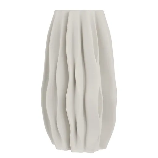 VISION Váza s 3D tiskem 30 cm - bílá