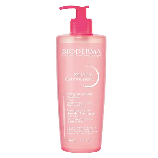Bioderma Čisticí pěnivý gel pro citlivou pleť Sensibio Gel Moussant (Mild Cleansing Foaming Gel) 500 ml