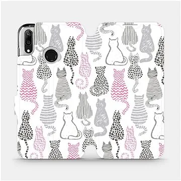 Flipové pouzdro na mobil Huawei Y7 2019 - MX01S Kočičí zádíčka (5903516001194)