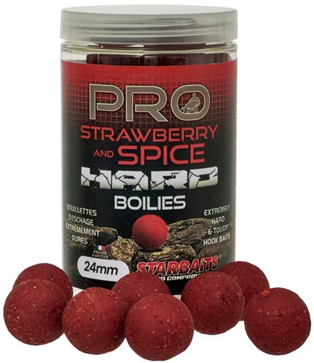 Starbaits Boilie Hard Pro Strawberry Spice 200g,Starbaits Boilie Hard Pro Strawberry Spice 200g