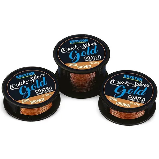 Kryston Návazcová Šňůrka Quicksilver Gold 10m - 25lb,Kryston Návazcová Šňůrka Quicksilver Gold 10m - 25lb