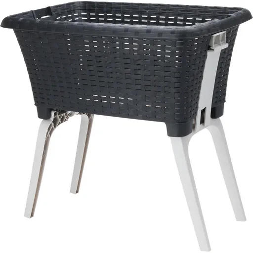 Koš na prádlo s nohami Recycled 60 x 40 x 58 cm, antracit