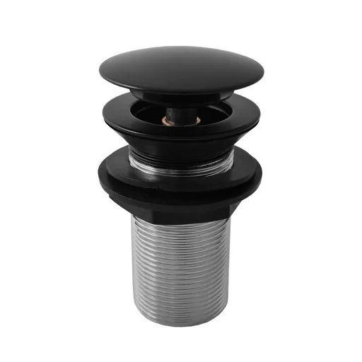 RAV Slezák Výpusť umyvadlová 5/4'' bez přepadu neuzavíratelná zátka, Černá matná MD0799CMAT MD0799CMAT
