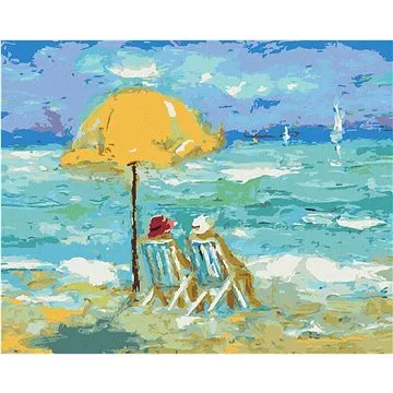 Dovolená na pláži, 80×100 cm, vypnuté plátno na rám (5013153)