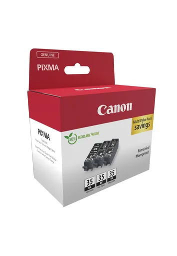 Canon PGI-35 BK TRIPLE 1509B028 černá (black) sada originální cartridge, 3ks