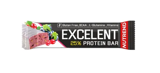 Nutrend Excelent Protein Bar černý rybíz s brusinkami v jogurtové polevě 85 g