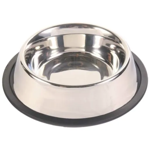 TRIXIE STAINLESS STEEL BOWL 450ML Nerezová miska, stříbrná, velikost