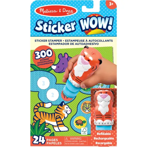 Melissa & Doug sticker wow samolepky tygr