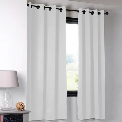 Zatemňovací závěs blackout NOTTE kouřový 135 x 180 cm sada 2 ks