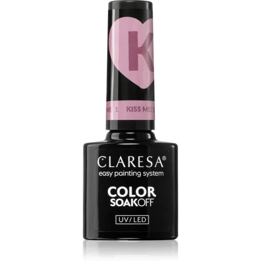 Claresa SoakOff UV/LED Color Kiss Me gelový lak na nehty odstín 1 5 g
