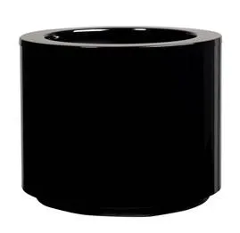 Válcový samozavlažovací květináč STEEL PLUS, více variant - Hobby Flower Barva: černá, Rozměry: Ø 42 x 40