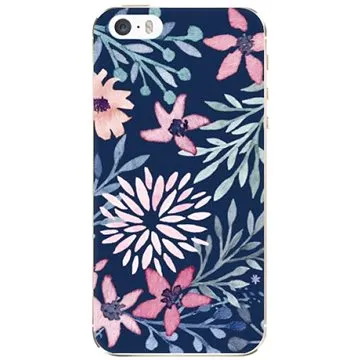 iSaprio Leaves on Blue pro iPhone 5/5S/SE (leablu-TPU2_i5)