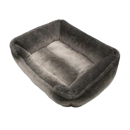 Hnědý chlupatý pelíšek pro pejska nebo kočičku Grizzly - 58*48*18 cm Mars & More