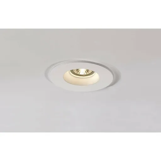 SLV BIG WHITE PLASTRA, vestavné svítidlo, QPAR51, kulaté, bílá sádra, max. 35 W 148070