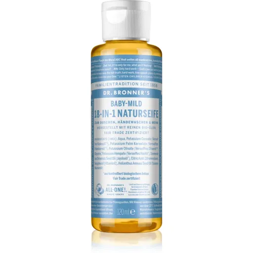 Dr. Bronner’s Baby-Mild tekuté univerzální mýdlo bez parfemace 120 ml
