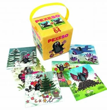 Krtek - pexeso v krabičce s úchopem