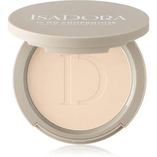 IsaDora The No Compromise Matte Longwear Powder kompaktní pudr pro matný vzhled odstín 60 Neutral Porcelain 8 g