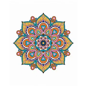 Diamondi - Diamantové malování - MANDALA III, 40x50 cm, Vypnuté plátno na rám (604692B)