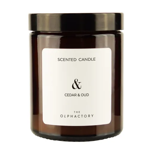 The Olphactory Scented Candle Glass Cedar & Oud to 135g vonná svíčka 135 g