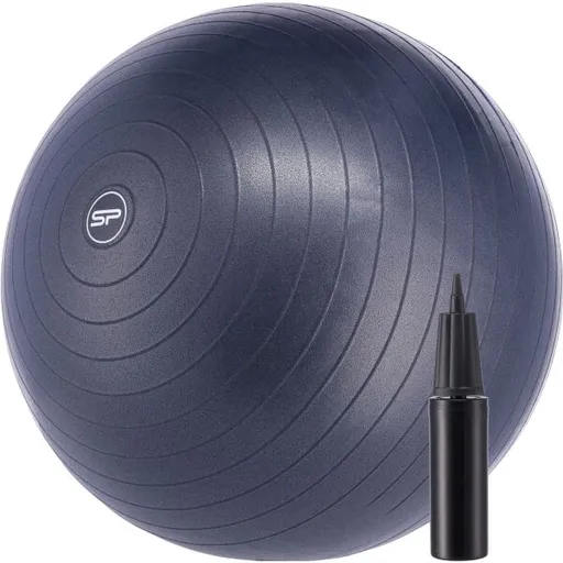 Spokey FITBALL 65 CM Gymnastický míč, tmavě modrá, velikost