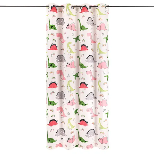 4Home Dětský závěs Dino růžová, 140 x 245 cm