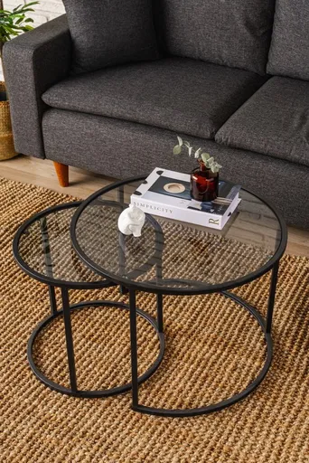 Konferenční stolek Tokyo 60 - Black, Fume