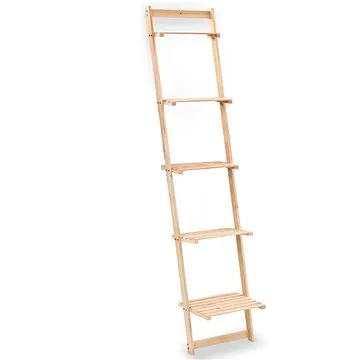 Shumee Žebříková nástěnná police z cedrového dřeva 41,5×30×176 cm, 246438 (246438)