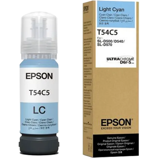 Epson T54C5 C13T54C520 světle azurová (light cyan) originální inkoustová náplň