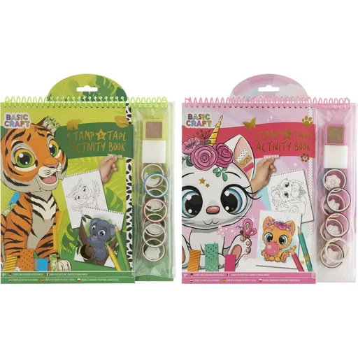 Kniha omalovánek s razítky + samolepkami