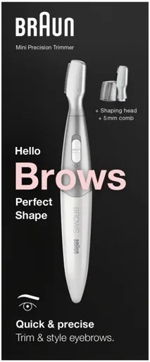 FG1106 BÍLÝ ZASTŘIHOVAČ OBOČÍ BRAUN